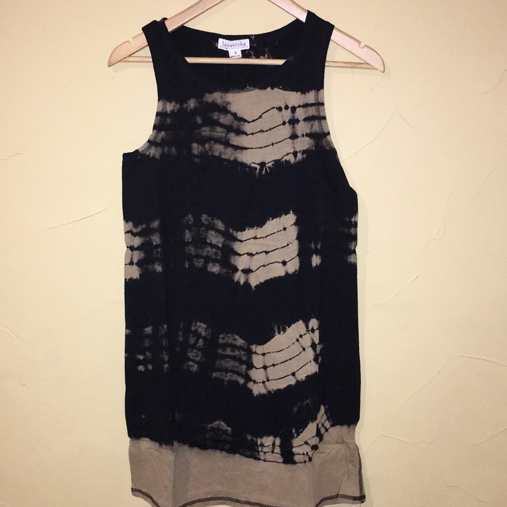 Mocha and Black Tie Dye Dress - Picture 3 of 5